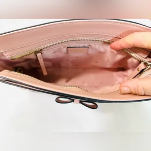 Kate Spade Baldwin Street Angelica Bow Crossbody Bag Rosycheeks Pink Leather thumbnail 7