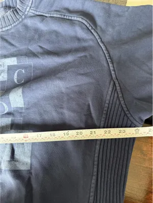 Aerie Graphic Crewneck Sweatshirt Blue Gray Women's Relaxed Fit thumbnail 7