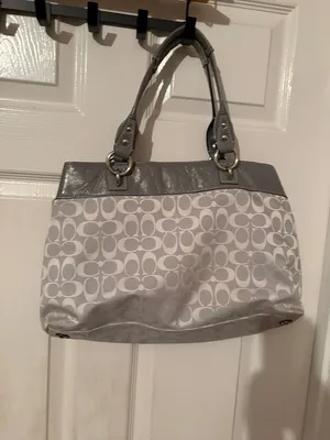 COACH Brooke Jacquard‎ Satchel Handbag Gray J1072-F15533 thumbnail 2