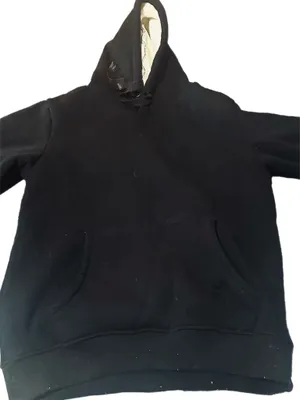 Fleece Lined Sweatshirt Black Size M thumbnail 2