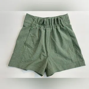WILFRED Aritzia Gelas High Rise Paperbag Waist Gingham Paid Picnic Shorts Size 4 thumbnail 10
