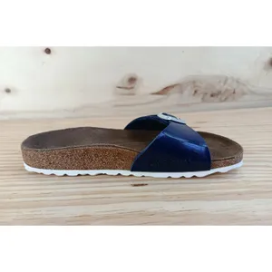 Birkenstock Madrid Blue Patent Sandals Size EU 36 US 5.5 Slightly Used thumbnail 3