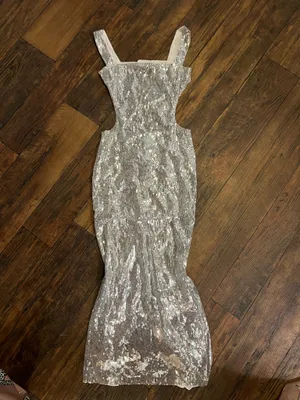 Silver Sequin Dress lavish ivy thumbnail 3