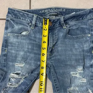 American Eagle Women Denim Light Blue Super Stretch Ankle Jegging Jeans‎ size 6 thumbnail 10