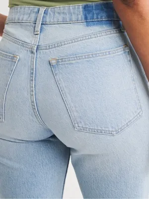 Abercrombie & Fitch Curve Love The 90s Straight Ultra High Rise 10Long thumbnail 5