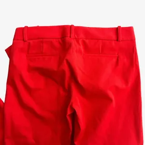J.Crew Minnie Pants Women's 6 Tall Red Stretch Twill Preppy Work Quiet Luxury thumbnail 2