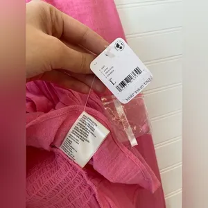 Barbiecore Pink Chloe Cotton Blouse thumbnail 3