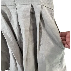 BCBGeneration Mini Dress 2 Light Gray Metallic Studded Pockets Fit Flare HOCO‎ thumbnail 7