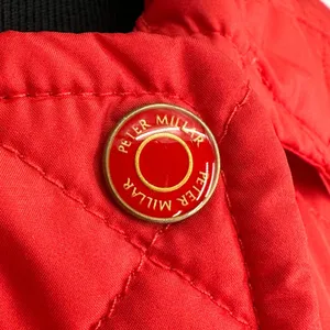 Peter Millar | Small | Women's Red Quilted Lightweight Rainbow Plaid Lined Vest thumbnail 6