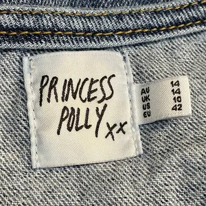 Princess Polly Burrows Medium Blue Wash V Neck Sleeveless Crop Denim Vest Top 10 thumbnail 4