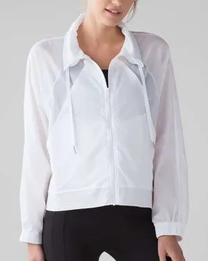 lululemon athletica White Lightweight Zip-Up Hoodie thumbnail 1