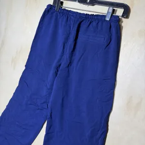 A New Day Womens S Navy Blue Side Stripe Pull On Pants Wide Leg Track Athleisure thumbnail 6