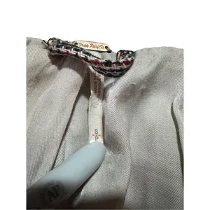 Free People Chess Blazer Garnet Linen‎ Long Sleeve Single Button Closure Small thumbnail 3