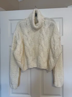 Cream Sweater White Size L thumbnail 1
