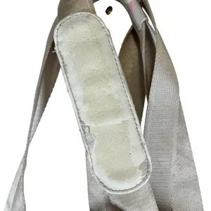 Lululemon Floral Drawstring Gym Tote Bag Taupe Champagne Rose Gold Logo *FLAWED* thumbnail 6