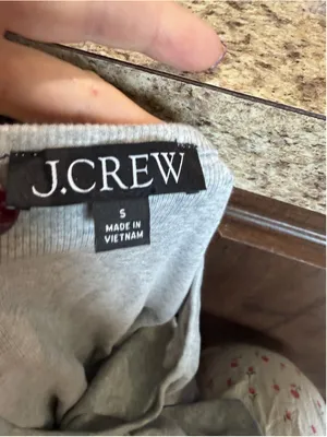 Women's J.Crew Ribbed Tank Top Size S Grey thumbnail 4