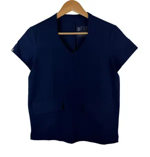 FIGS Technical Collection Dolores Scrub Top Size XXS Navy Medical Nurse Doctor thumbnail 1