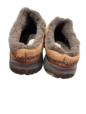 Merrell wms brown leather wool lined moc clogs shoes sz 8.5 SKU 10-091 thumbnail 11