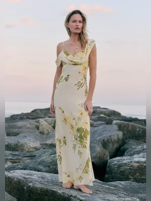 NWT Few Moda Sable Dress size 6 Yellow Floral Sunpetal garden Kourt reformation thumbnail 2