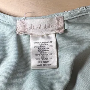 Altard State Sage Green Lace Romper Womens S Open Back Cottagecore Bridal Boho‎ thumbnail 6