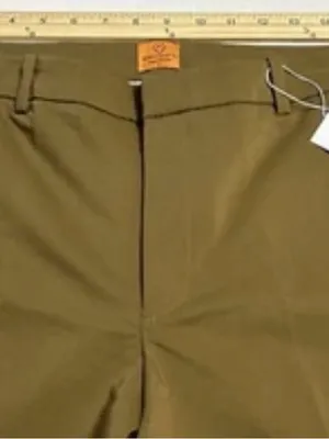 Marycrafts Olive Green Tailored Dress Pants Flat Front Trouser Slacks Women's L thumbnail 5