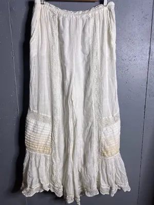 Free People Bali Alana Top and Pant Cloud Dancer Combo Set in size XL. thumbnail 3