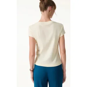 Brand New OGL Women's Size XS Short Sleeve T-Shirt Top Tan thumbnail 6