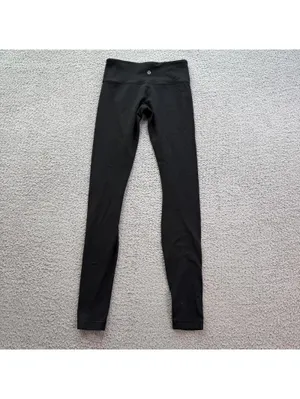 Lululemon Black High Rise Leggings Women’s Size 4 Athletic Yoga Pants Stretch thumbnail 2