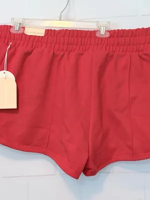 Blogilates Marshmallow Dolphin Red Drawstring Women’s Shorts Sz 1X NWT thumbnail 4