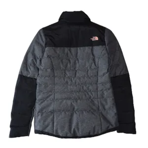 The North Face Puffer Jacket Womens M Black Grey 550 Down Insulated Colorblock thumbnail 5
