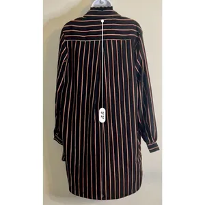 Women’s Black Red Striped Button Down Oversized thumbnail 7