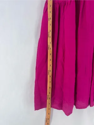 Simply Vera Vera Wang Semi Satin‎ Pink V-Neck Puff Sleeve Maxi Dress Size XS NWT thumbnail 12