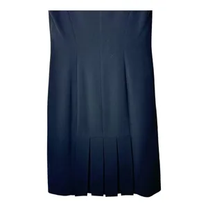 Ann Taylor Dress Women 2 Black Sleeveless V Neck Pleated Back Hem‎ Fit And Flare thumbnail 7
