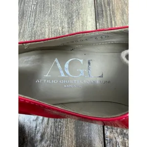 AGL Attilio Giusti Leombruni Red Patent Leather Oxfords Flats N713001 Size 11 thumbnail 6