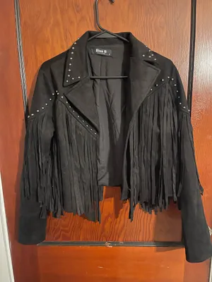 Buckle Fringe stud jacket thumbnail 1