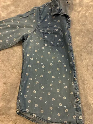 Women’s Basic Editions Brand Denim Printed Button thumbnail 9