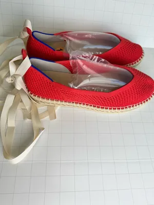 NWOT Rothy’s Red Hemp Espadrille Ballet Flats Size 11 thumbnail 5