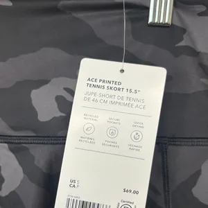 Athleta Ace Gray Camo Skort Size Small‎ thumbnail 6