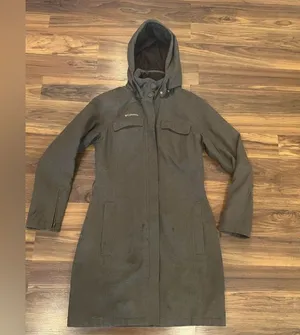 Columbia Women's Titanium Ski Parka Jacket Omni-Tech W/ Hood Brown Sz XS thumbnail 1