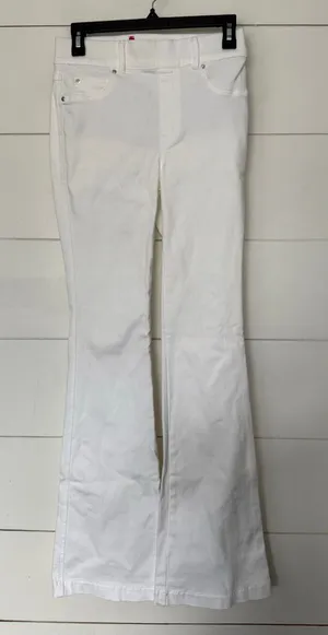 Spanx Women’s Small White Pull on Flare Jeans thumbnail 1