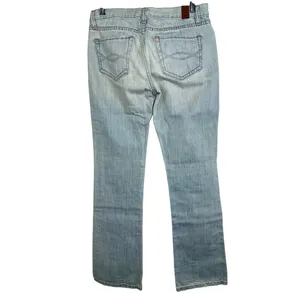 Abercrombie & Fitch Blue Denim Light Wash Low Rise Bootcut Jeans Womens Size 2 R thumbnail 2