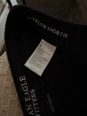American Eagle Outfitters Black Denim Cutoff Shorts thumbnail 4