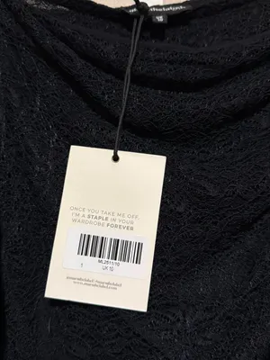 NWT MarstheLabel Sheer Black Lace pant with wrap skir thumbnail 4