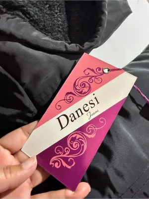 Danesi Black Hooded Jacket Size M NWT Size M thumbnail 3