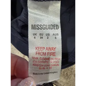 Missguided Strapless Bandage Bandeau Bodycon Midi Navy Blue dress Size 6 thumbnail 9