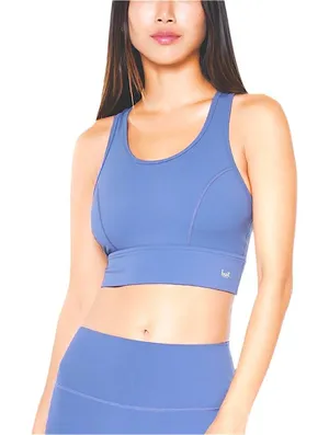 NWT Huit‎ Denim Blue Sports Bra Sz Small thumbnail 1