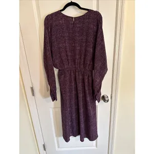 Prologue Plum Purple Printed Dress Casual Party Women Size Large‎ thumbnail 4