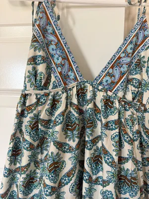 Free People Sorrento Beach Midi Dress Orange X-Small thumbnail 5
