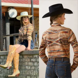 Ariat Women's Kirby Button Up Size XL NWT Sunset Saltillo Centinela Collection thumbnail 3