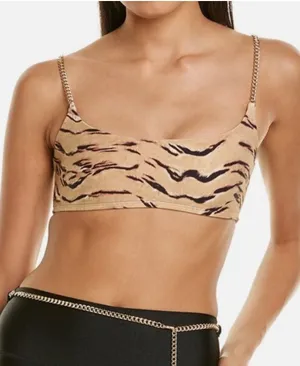 WeWoreWhat Chain Tiger Bra Top thumbnail 1